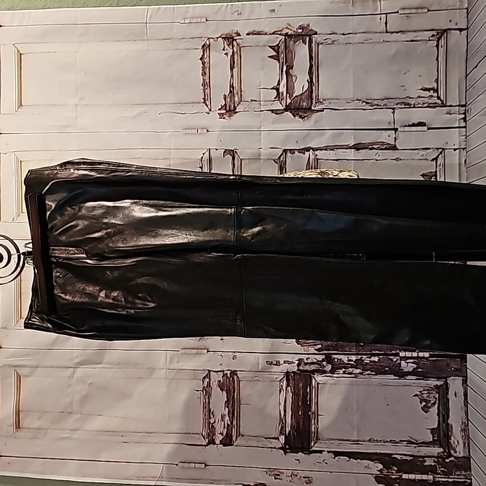 NWT BaNaNa RePuBLiC BLaCK LeaTHeR PaNTS SiZe 2